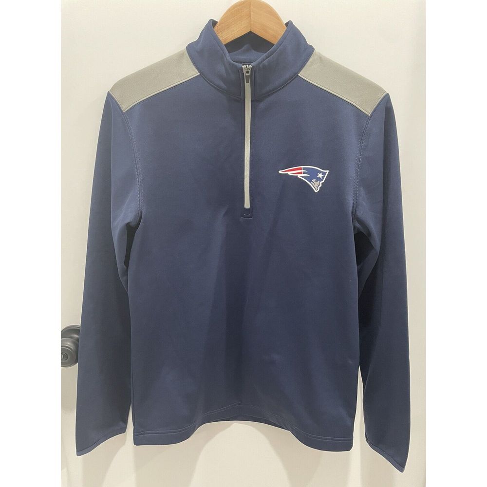 New England Patriots NFL Sweatshirt 1/4 Zip‎ Men's Small